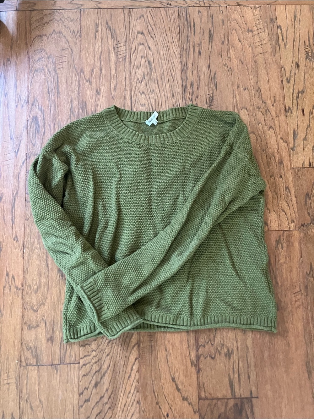 Madewell Olive Green Crewneck Women's Sweater (S)